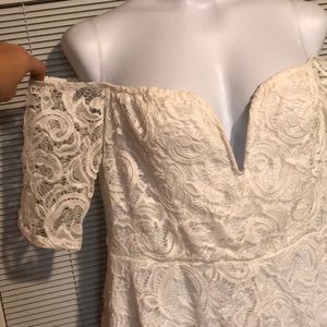 Charlotte Russe 2x white dress NWT
